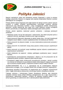 Polityka Jakości